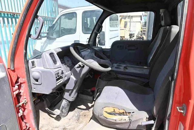 2003 Multitel 160 ALU DS Boom Lift on Nissan Cabstar Truck Cabin View - LF-0058