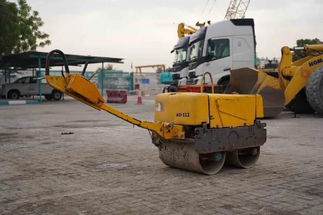 2003 Sakai HV51ST Walk-Behind Roller Rear Right View - RO-0112