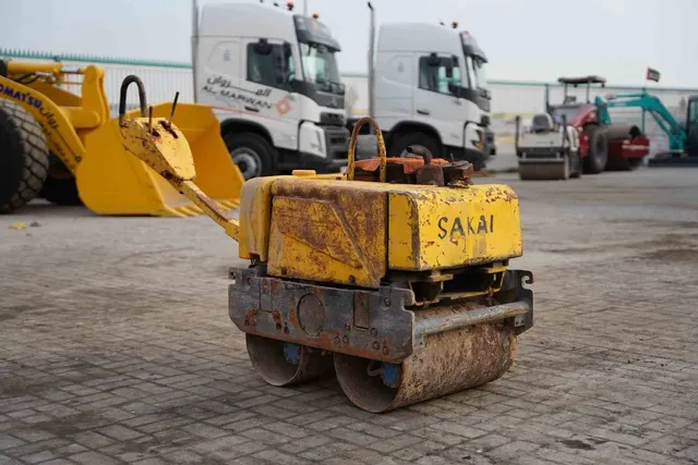 2004 Sakai HV51ST Walk-Behind Roller Front Right View - RO-0135