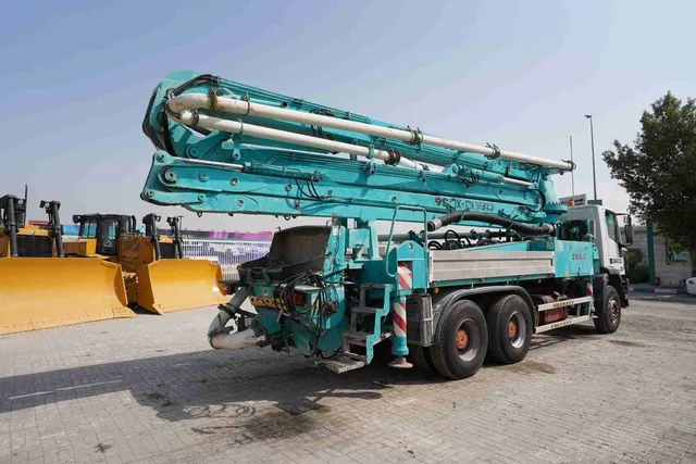 2005 Cifa PA 1206 F8 Concrete Pump on Iveco Trakker 380E37H 6x4 Truck Rear Right View - CPM-0204