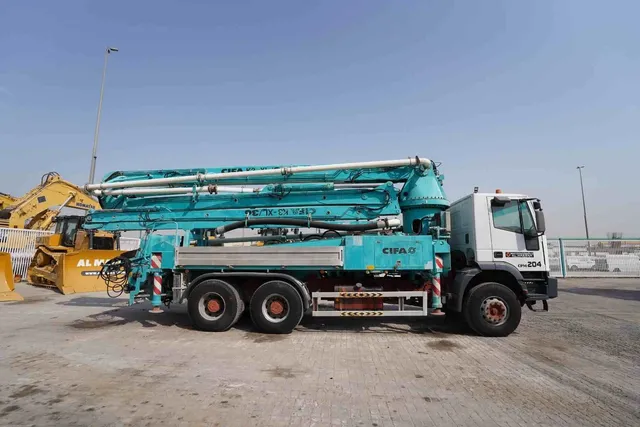 2005 Cifa PA 1206 F8 Concrete Pump on Iveco Trakker 380E37H 6x4 Truck Right View - CPM-0204