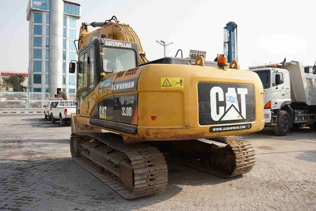 2007 CAT 320D Track Excavator Rear Left View - EX-0357