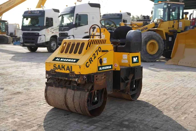 2008 Sakai CR270 Ride-On Roller Front Left View