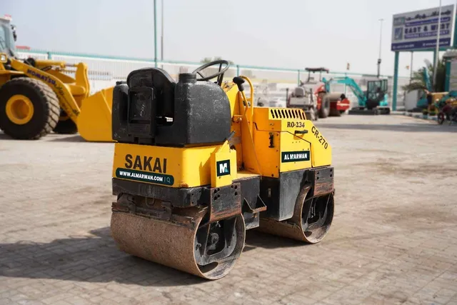 2008 Sakai CR270 Ride-On Roller Rear Right View
