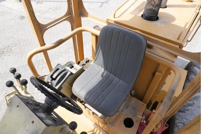 2008 Caterpillar 120H Motor Grader Inside Cabin View