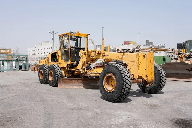 2009 Komatsu GD705A-4AE Motor Grader Front Right View