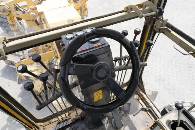 2009 Komatsu GD705A-4AE Motor Grader Inside Cabin View