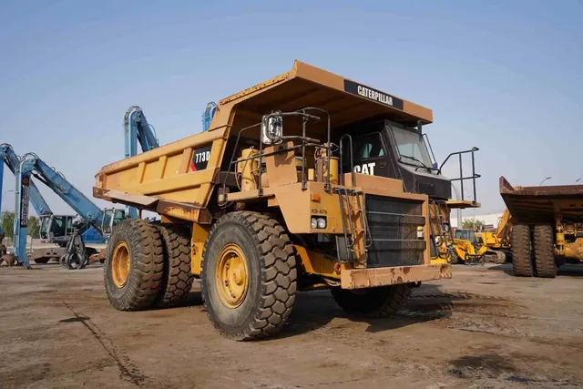 2010 Cat 773D Rigid Dump Truck Front Right View - RD-0476