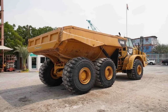 2011 Cat 740B Articulated Dump Truck Rear Right View