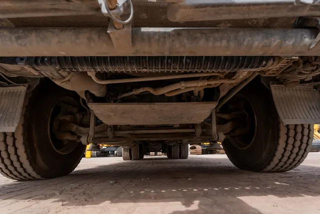 2011 Sany Concrete Pump with Actros 33 Truck Mercedes Under carriage View
