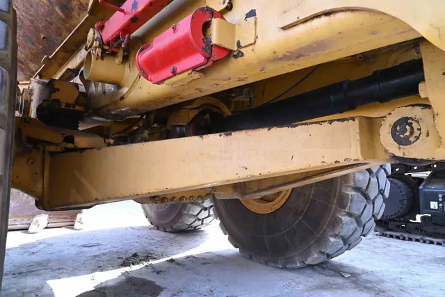 2012 Cat 740B Articulated Dump Truck Undercarriage View