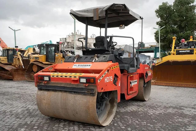 2012 Hamm HD75 Double Roller Drum Rear Right View