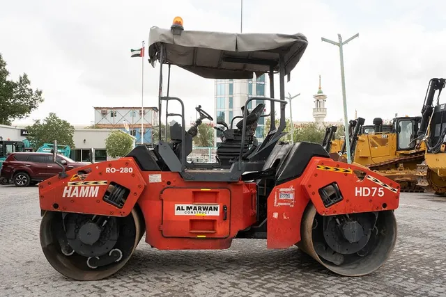 2012 Hamm HD75 Double Roller Drum Left Side View