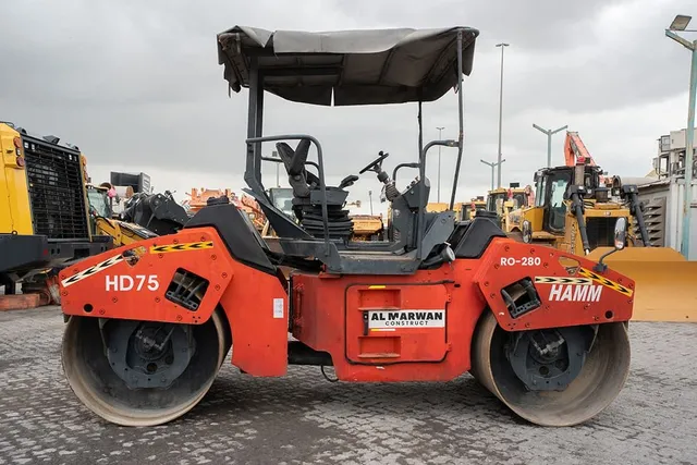 2012 Hamm HD75 Double Roller Drum Right Side View