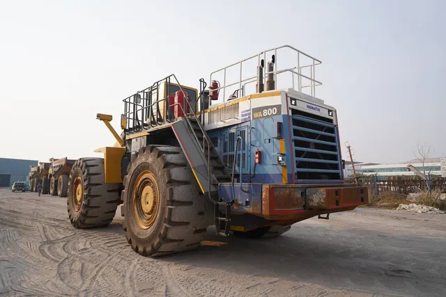 2013 Komatsu WA800-3EO Wheel Loader Rear Left View