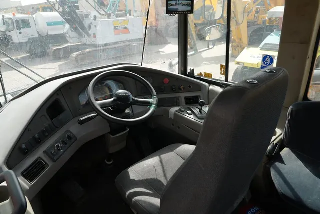 2013 volvo a35f articulated dump truck cabin view