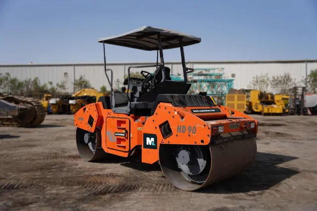 2014 Hamm HD90 Double Drum Roller Rear Left View