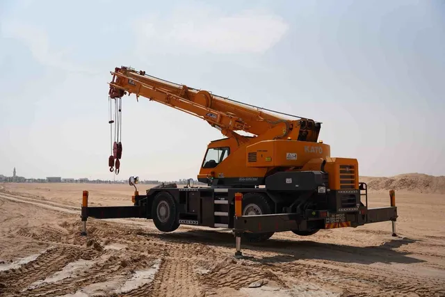 2015 Kato KR25H-V8 SR250Ri Mobile Crane Rear Left View