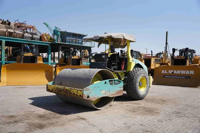 2017 Ammann ASC 100 D Single Drum Roller Front Left View - RO-0332