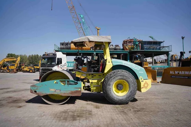 2017 Ammann ASC 100 D Single Drum Roller Left View - RO-0332
