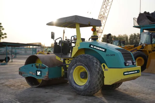 2017 Ammann ASC 100 Single Drum Roller Rear Left View - RO-0329