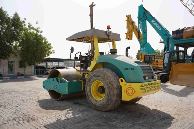 2017 Ammann ASC 100 Single Drum Roller Rear Left View - RO-0330