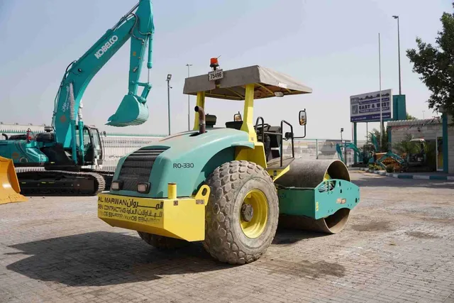 2017 Ammann ASC 100 Single Drum Roller Rear Right View - RO-0330