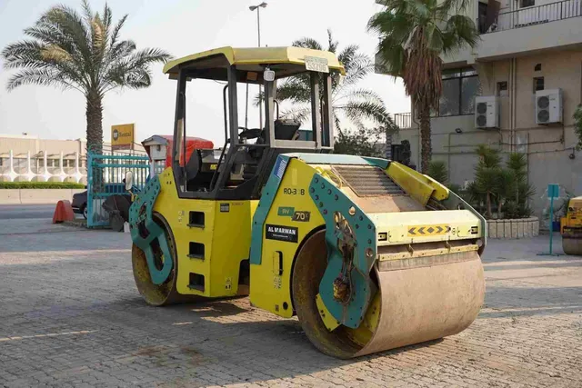 2017 Ammann AV70X Articulated Tandem Roller Rear Left View