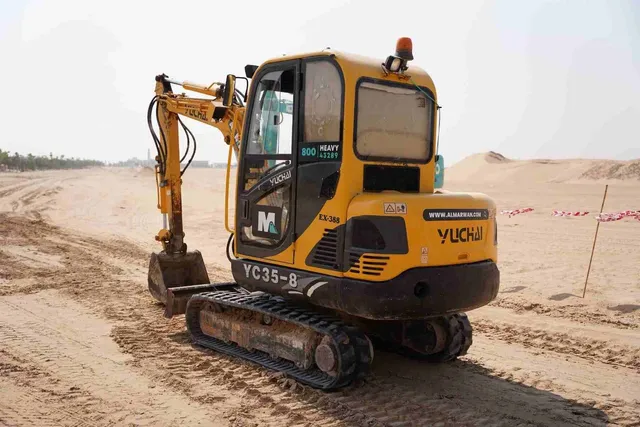 2017 Yuchai YC35-8 Mini Excavator Rear Left View - EX-0388