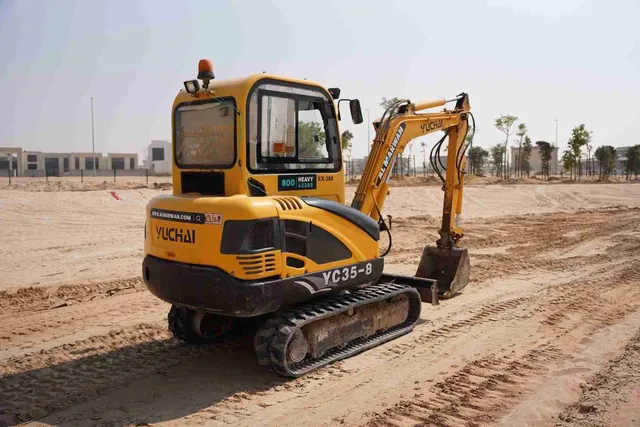 2017 Yuchai YC35-8 Mini Excavator Rear Right View - EX-0388