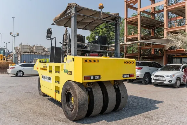 2017 Ammann AP240 Pneumatic Tyre Roller Rear Left View