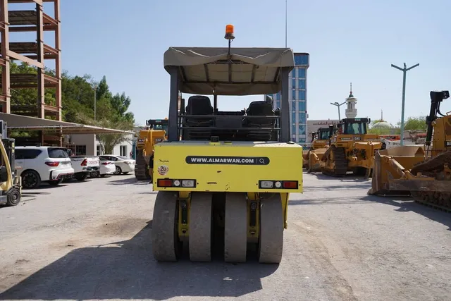 2017 ammann AP240 pneumatic tyre roller rear view