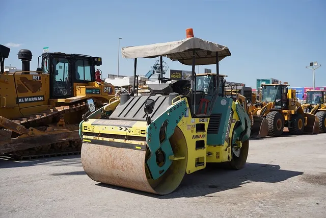 2017 Ammann AV110X Articulated Tandem Roller Front Left View