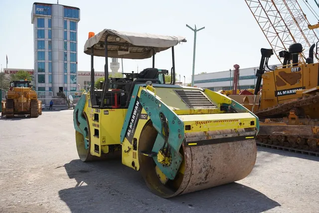 2017 Ammann AV110X Articulated Tandem Roller Rear Left View