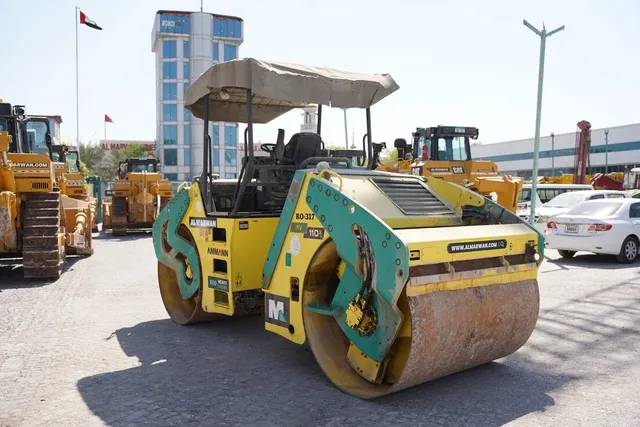 2017 ammann AV110X tandem roller rear left view