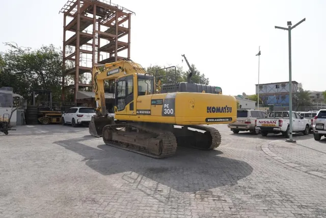 2018 Komatsu PC300-8MO Track Excavator Rear Left View