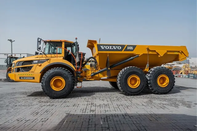 2019 volvo A40G dump truck Left Side Image