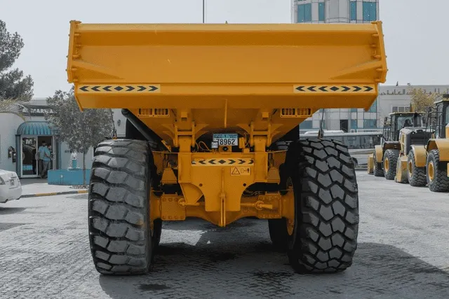 2019 volvo A40G dump truck rear view Image