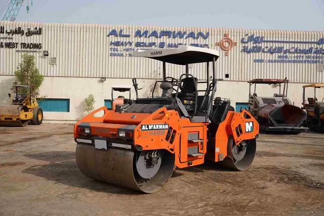2020 Hamm HD99 Double Drum Roller Front Left View