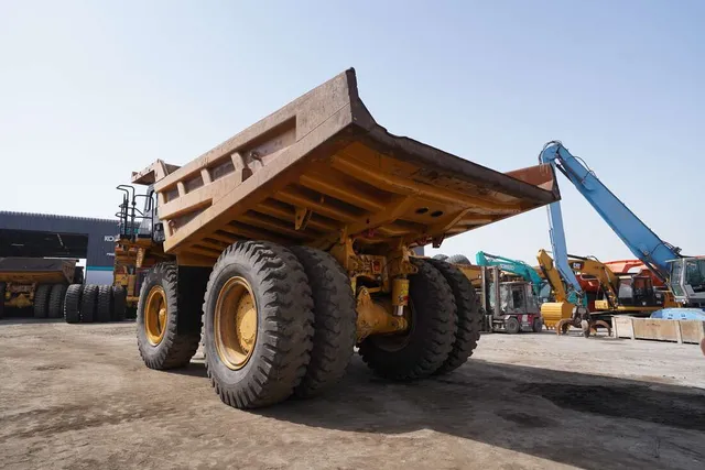 2021 Cat 777E Mining Truck -Rear left view