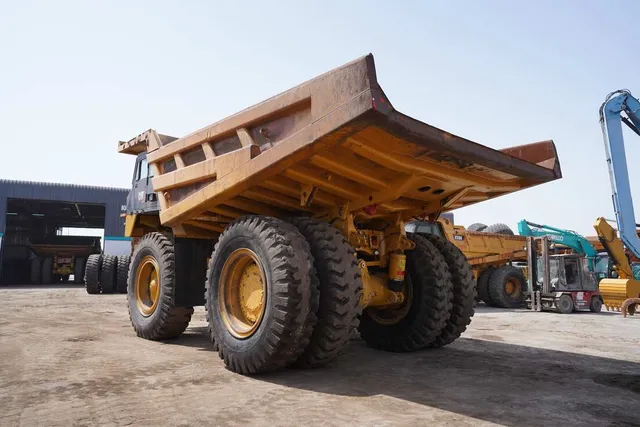 2021 Cat 777E Rigid Dumper Truck -Rear left view