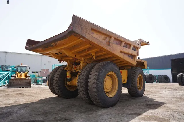 2021 Cat 777E Rigid Dumper Truck -Rear right view