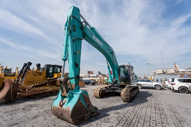 2021 Kobelco SK350LC-10 Track Excavator Front Left View