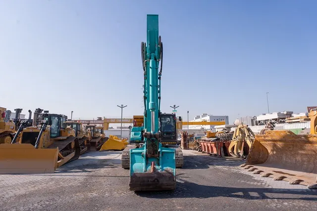 2021 Kobelco SK350LC-10 Track Excavator Front View