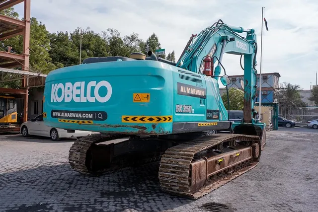 2021 Kobelco SK350LC-10 Track Excavator Rear Right View