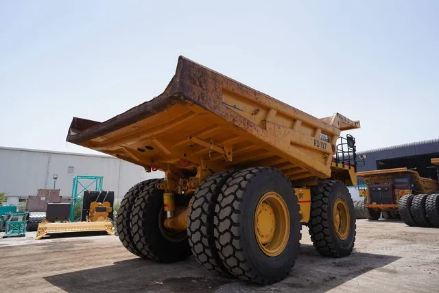 2022 Cat 777E Off-road Dump Truck-Rear right view