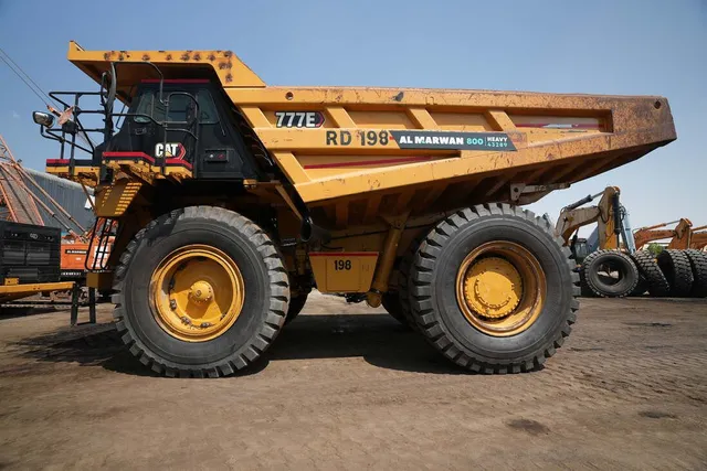 2022 Cat 777E Rigid Dump Truck Left Side View