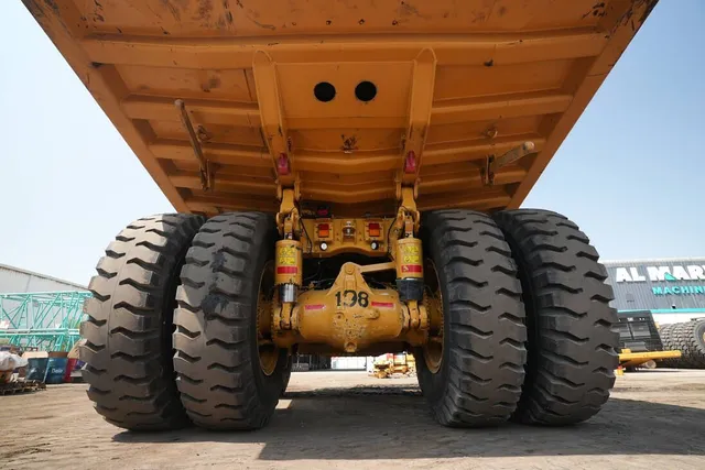 2022 Cat 777E Rigid Dump Truck Undercarriage view