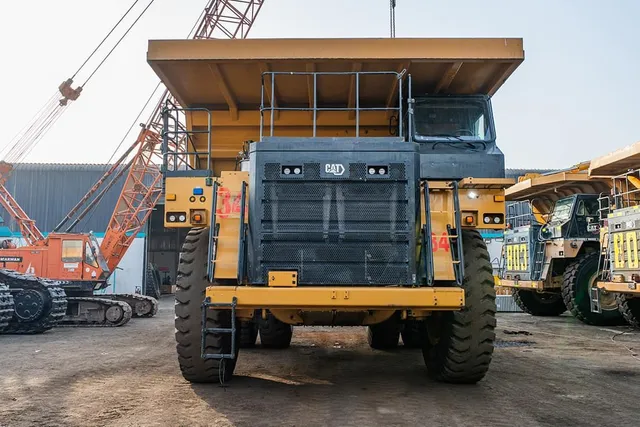 2022 Caterpillar 777 Rigid Dump Truck Front View