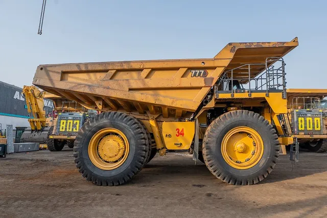 2022 Caterpillar 777 Rigid Dump Truck Right Side View